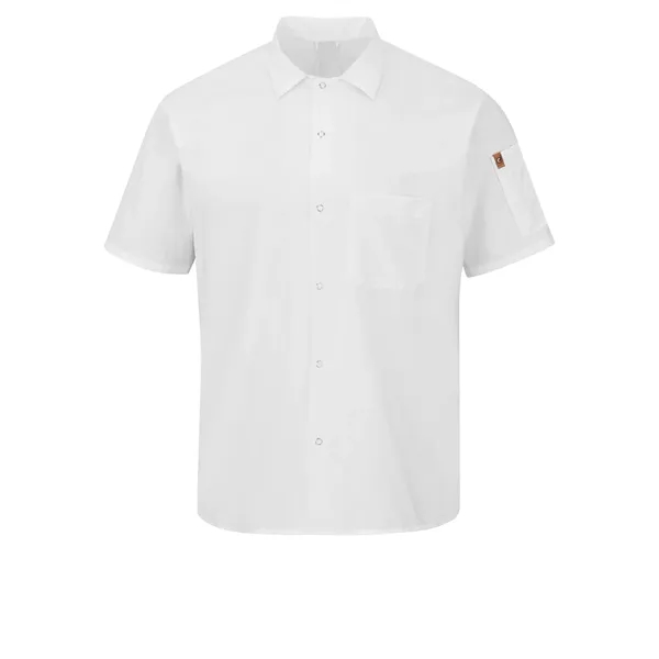 Red Kap Men's Short Sleeve Cook Shirt with Oillblok and Mimix... from ASI 86018 Scrub Authority / Uniform Stores