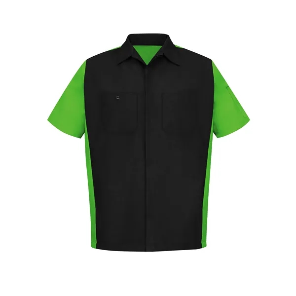 Red Kap Men's Short Sleeve Two-Tone Crew Shirt... from ASI 86018 Scrub Authority