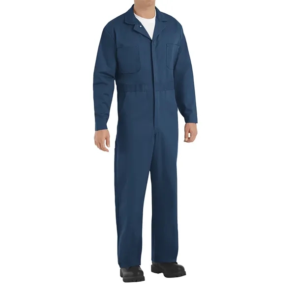 Red Kap Men's Button-Front Cotton Coverall... from ASI 86018 Scrub Authority / Uniform Stores