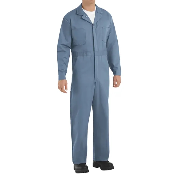 Red Kap Men's Button-Front Cotton Coverall... from ASI 86018 Scrub Authority / Uniform Stores