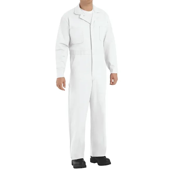 Red Kap Men's Button-Front Cotton Coverall... from ASI 86018 Scrub Authority / Uniform Stores