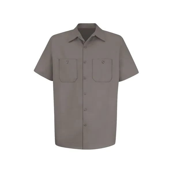 Red Kap Wrinkle-Resistant Short Sleeve Cotton Work Shirt - White... from ASI 86018 Scrub Authority / Uniform Stores