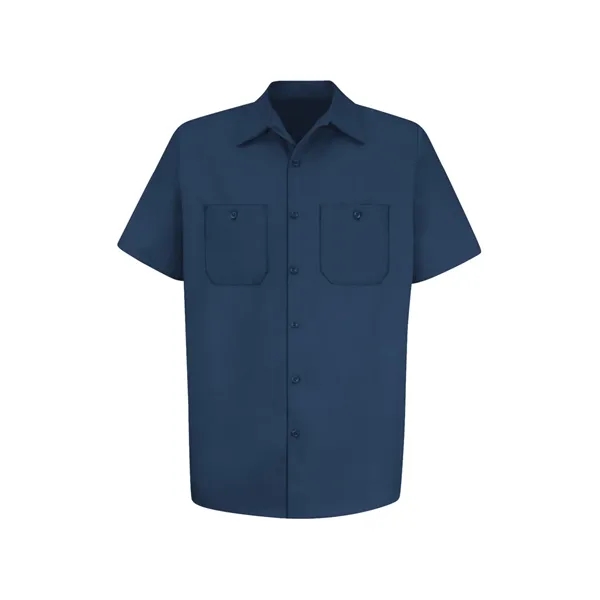 Red Kap Wrinkle-Resistant Short Sleeve Cotton Work Shirt - White... from ASI 86018 Scrub Authority / Uniform Stores