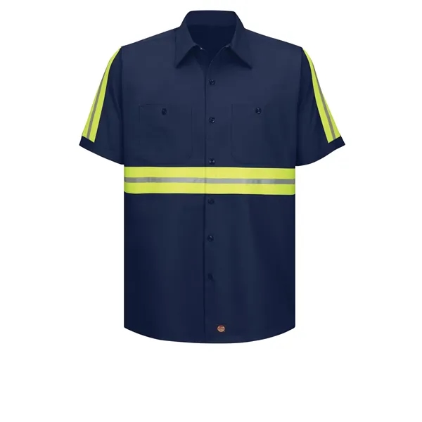 Red Kap Wrinkle-Resistant Short Sleeve Cotton Work Shirt - White... from ASI 86018 Scrub Authority / Uniform Stores