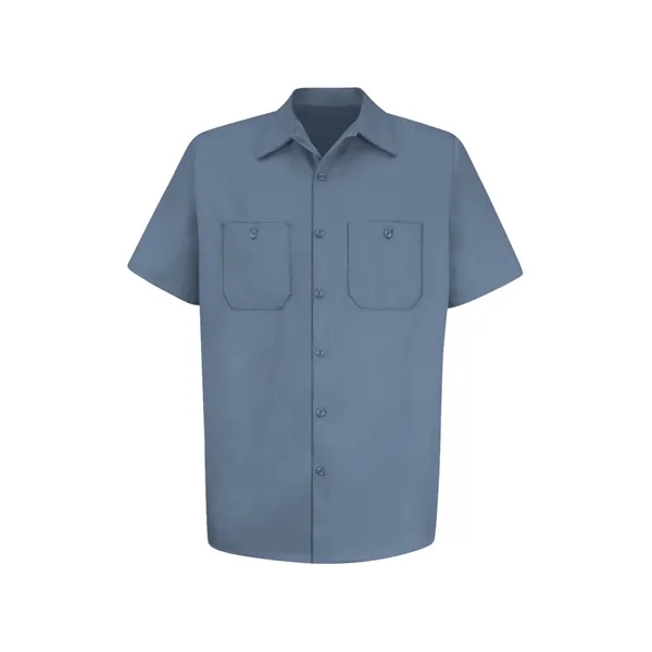 Red Kap Wrinkle-Resistant Short Sleeve Cotton Work Shirt - White... from ASI 86018 Scrub Authority / Uniform Stores