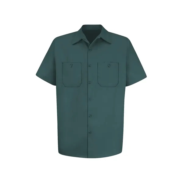 Red Kap Wrinkle-Resistant Short Sleeve Cotton Work Shirt - White... from ASI 86018 Scrub Authority / Uniform Stores