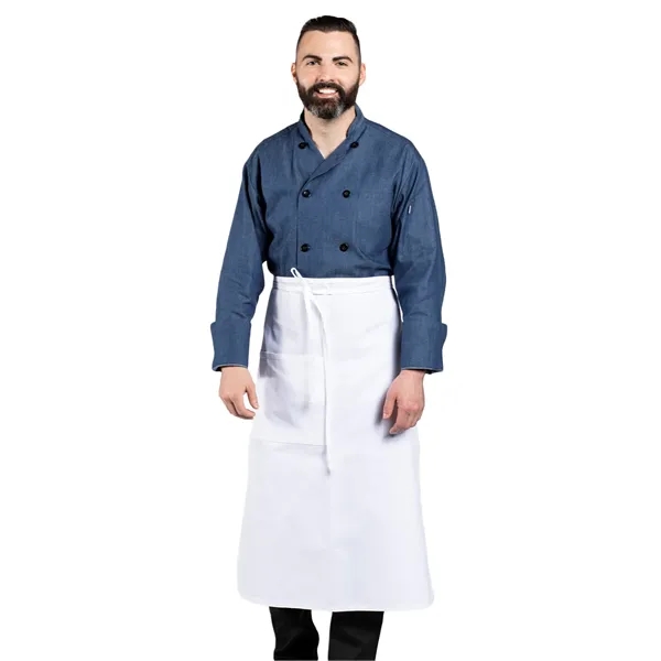 Uncommon Threads Unisex Full Bistro Apron - White... from ASI 86018 Scrub Authority / Uniform Stores
