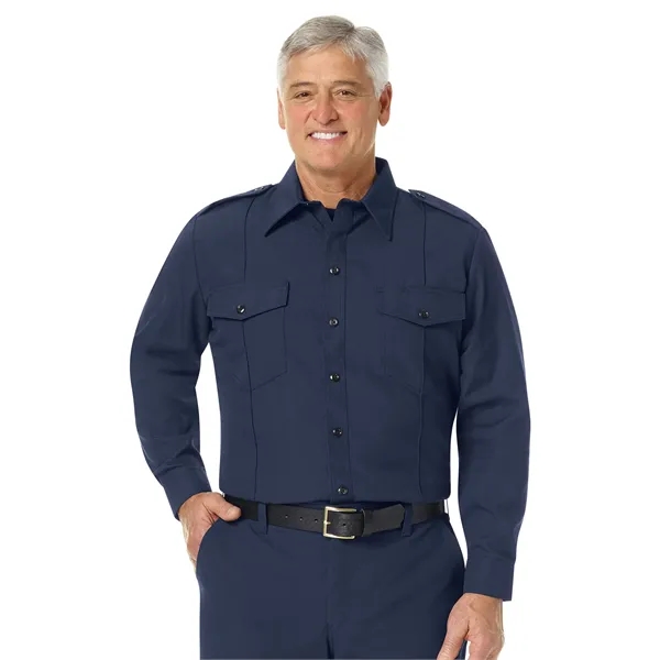 Workrite Shirts - Men's Classic Long Sleeve Fire Chief... from ASI 86018 Scrub Authority