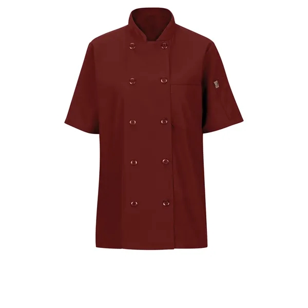 Red Kap Women's Short Sleeve Chef Coat With Oilblok and Mimix... from ASI 86018 Scrub Authority / Uniform Stores