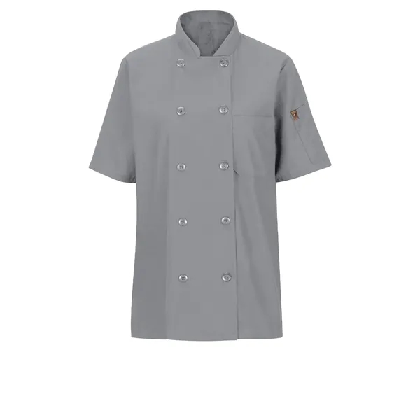 Red Kap Women's Short Sleeve Chef Coat With Oilblok and Mimix... from ASI 86018 Scrub Authority / Uniform Stores