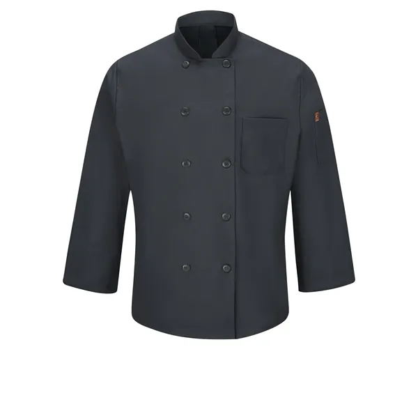 Red Kap Men's Long Sleeve Chef Coat With Oilblok and Mimix... from ASI 86018 Scrub Authority