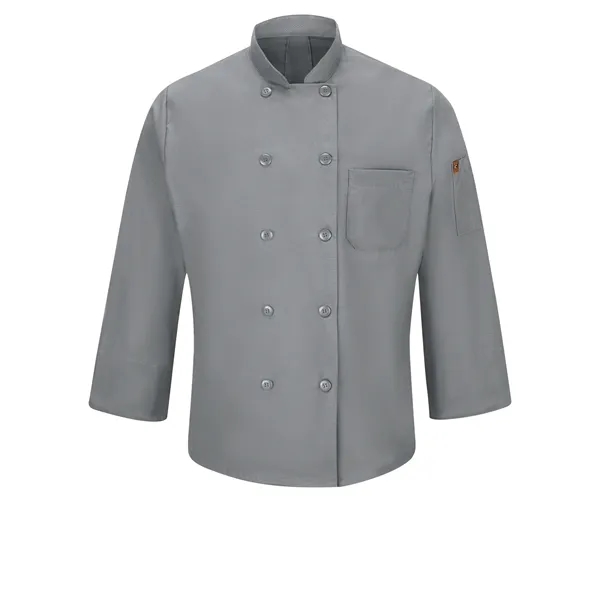 Red Kap Men's Long Sleeve Chef Coat With Oilblok and Mimix... from ASI 86018 Scrub Authority