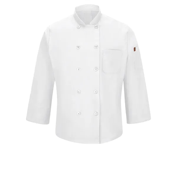 Red Kap Men's Long Sleeve Chef Coat With Oilblok and Mimix... from ASI 86018 Scrub Authority