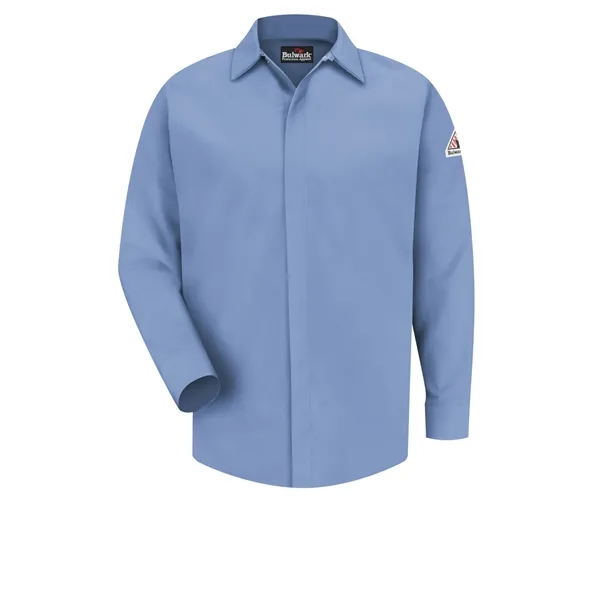Concealed-Gripper Pocketless Work Shirt... from ASI 86018 Scrub Authority / Uniform Stores