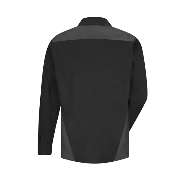 Red Kap Men's Long Sleeve Tri-Color Shop Shirt... from ASI 86018 Scrub Authority