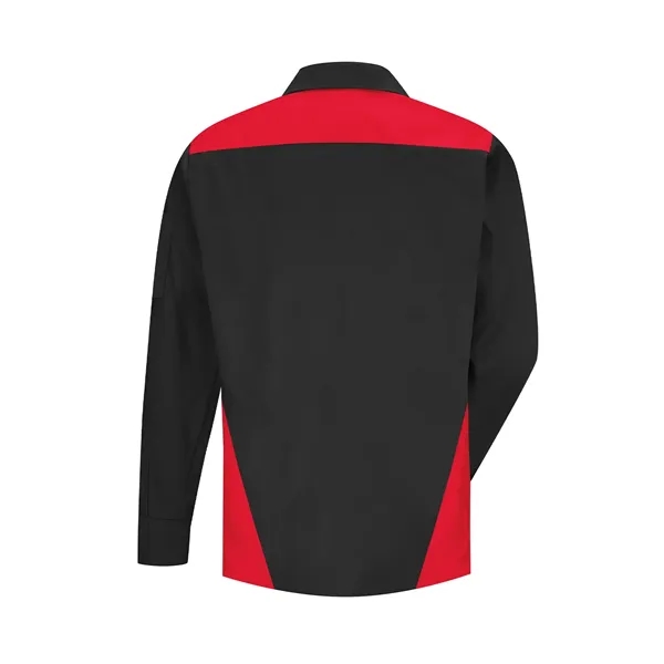 Red Kap Men's Long Sleeve Tri-Color Shop Shirt... from ASI 86018 Scrub Authority