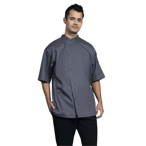 Uncommon Chef - Lycra - Men's 2-Pocket Luca Chef Coat... from ASI 86018 Scrub Authority / Uniform Stores