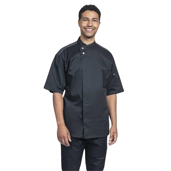 Uncommon Chef - Lycra - Men's 2-Pocket Bari Chef Coat... from ASI 86018 Scrub Authority / Uniform Stores