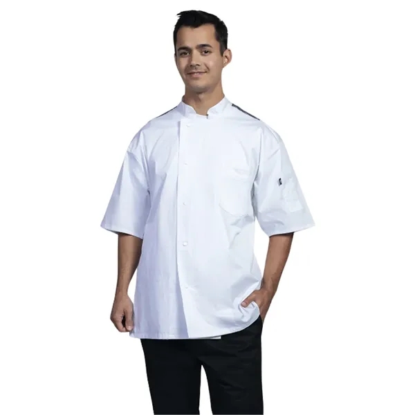 Uncommon Chef - Lycra - Unisex 2-Pocket Florence Chef Coat... from ASI 86018 Scrub Authority