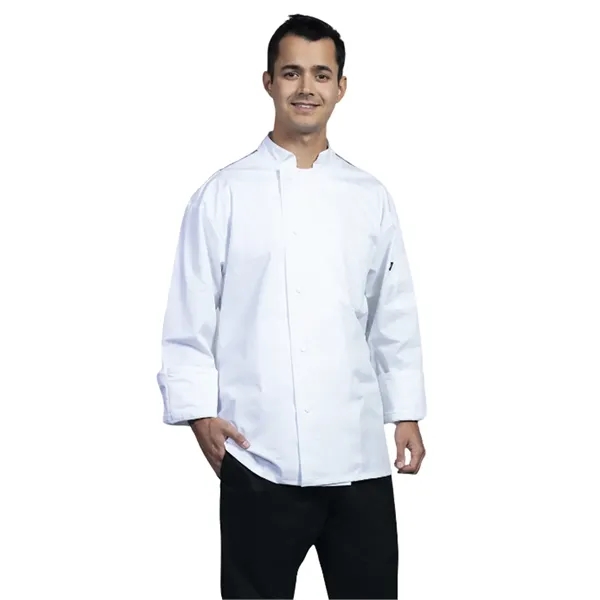 Uncommon Chef - Lycra - Unisex 2-Pocket Genoa Chef Coat... from ASI 86018 Scrub Authority
