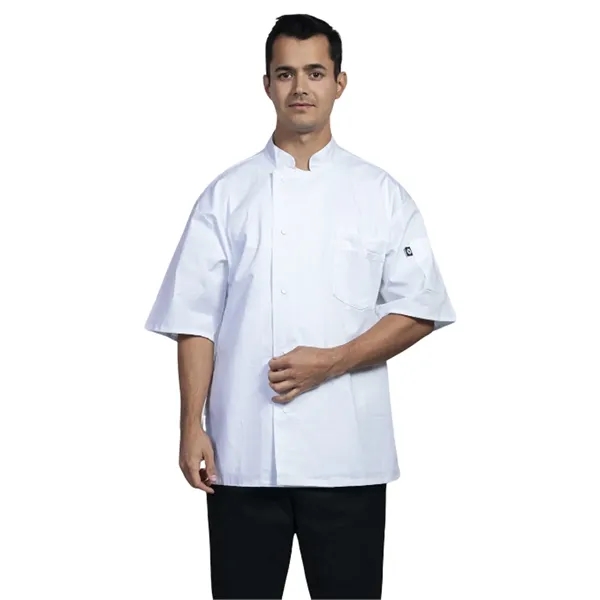 Uncommon Chef - Lycra - Unisex 2-Pocket Venice Chef Coat... from ASI 86018 Scrub Authority / Uniform Stores