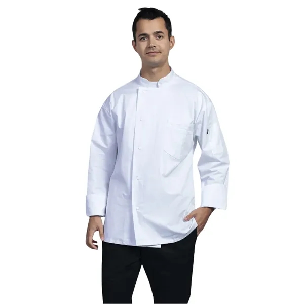 Uncommon Chef - Lycra - Unisex 2-Pocket Turin Chef Coat... from ASI 86018 Scrub Authority / Uniform Stores