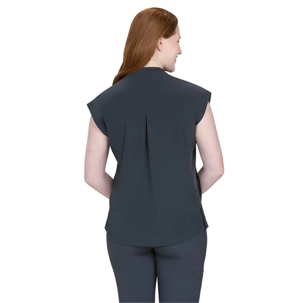 Basics - Women's Two-Pocket Round Neck Scrub Top... from ASI 86018 Scrub Authority / Uniform Stores