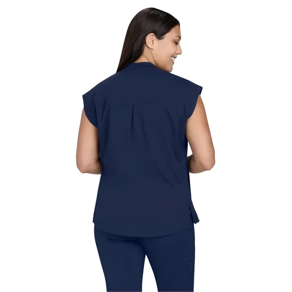 Basics - Women's Two-Pocket Round Neck Scrub Top... from ASI 86018 Scrub Authority / Uniform Stores