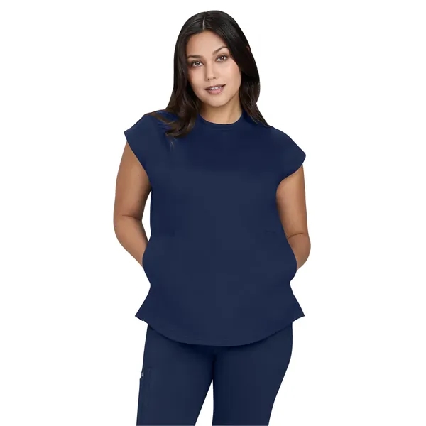 Basics - Women's Two-Pocket Round Neck Scrub Top... from ASI 86018 Scrub Authority / Uniform Stores