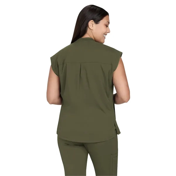 Basics - Women's Two-Pocket Round Neck Scrub Top... from ASI 86018 Scrub Authority / Uniform Stores