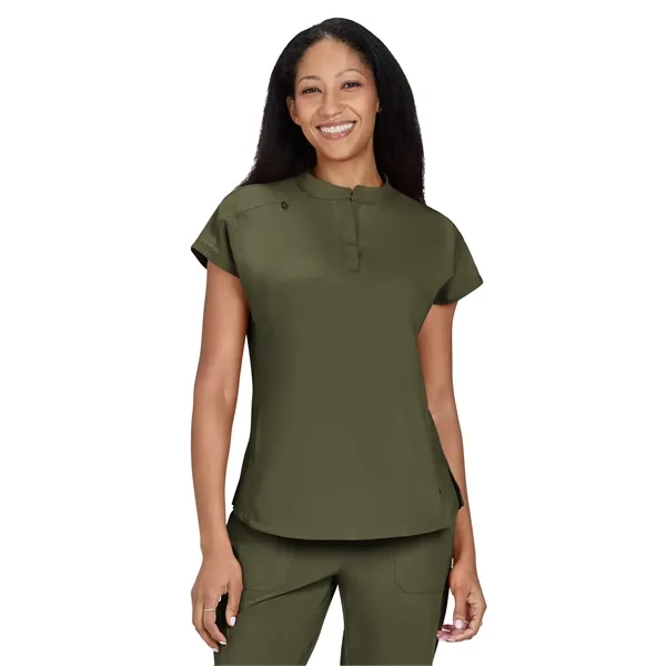 Next Gen - Women's Two-Pocket Button Closure Scrub Top... from ASI 86018 Scrub Authority / Uniform Stores