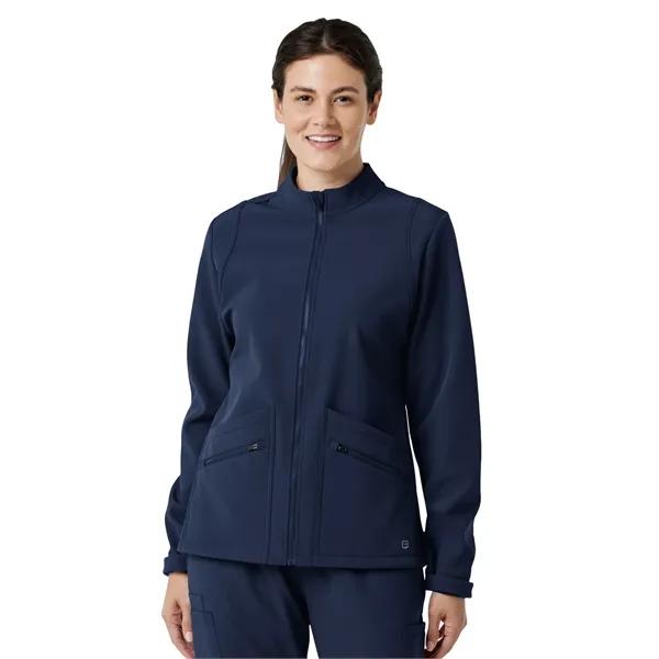 Wink- Layers - Women's Four-Pocket Soft Shell Scrub Jacket... from ASI 86018 Scrub Authority