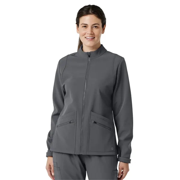 Wink- Layers - Women's Four-Pocket Soft Shell Scrub Jacket... from ASI 86018 Scrub Authority