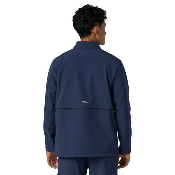 Wink- Layers - Men's Four-Pocket Soft Shell Scrub Jacket... from ASI 86018 Scrub Authority