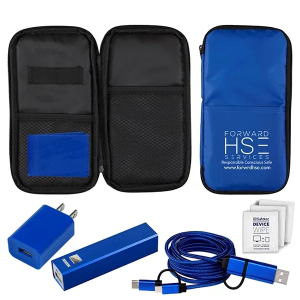 Cellphone kit with 6" microfiber cloth, 2200mAh powerbank with USB charging... from ASI 62660 Innovation Line