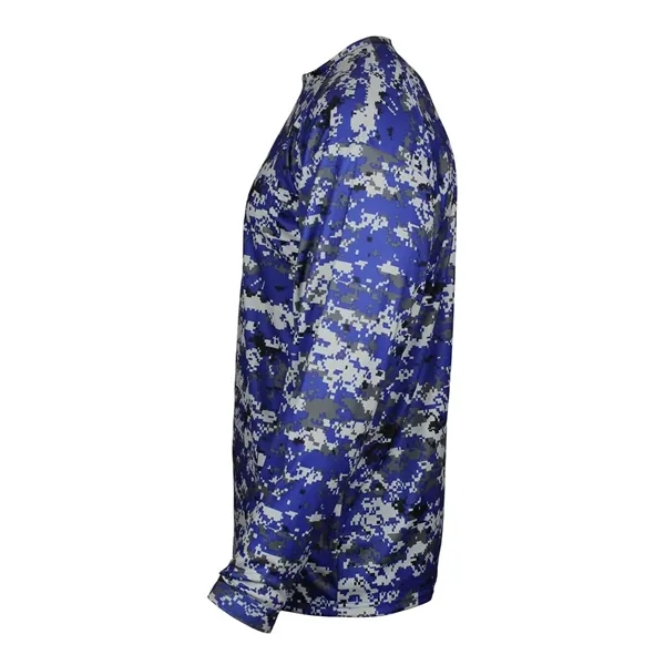 Youth long sleeve T-shirt made with 100% sublimated digital camo polyester.... from ASI 84358 S&S Activewear