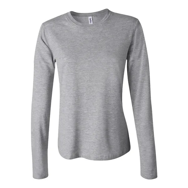 Women's long sleeve crewneck jersey t-shirt. Blank product.... from ASI 84358 S&S Activewear