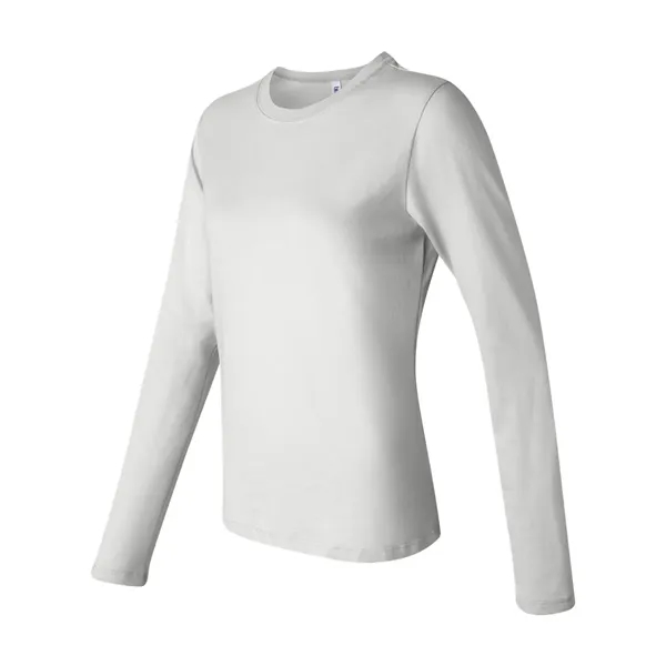 Women's long sleeve crewneck jersey t-shirt. Blank product.... from ASI 84358 S&S Activewear