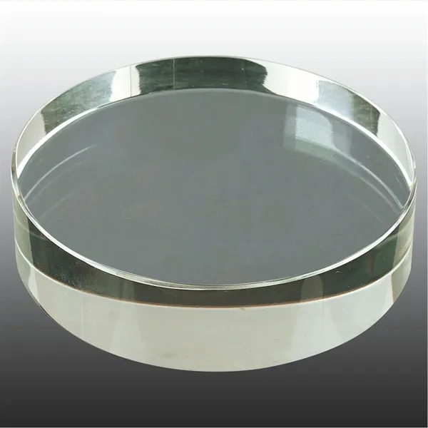 3.125" round paperweight made of crystal with a velvet-lined gift box... from ASI 74601 Calico