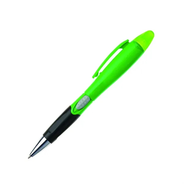Plastic ballpoint pen and highlighter combo.... from ASI 84592 St Regis Group