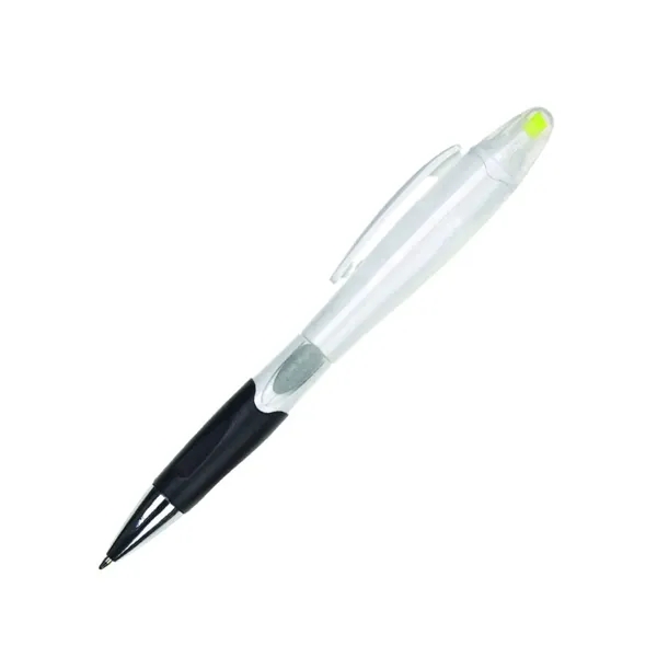Plastic ballpoint pen and highlighter combo.... from ASI 84592 St Regis Group