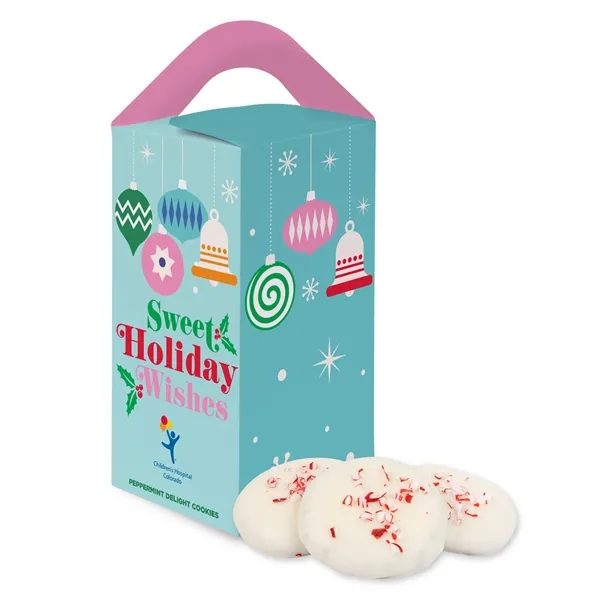 Peppermint Delight Cookies in Tote Box... from ASI 44900 NC Custom (CI/Lanco) / Chocolate Inn