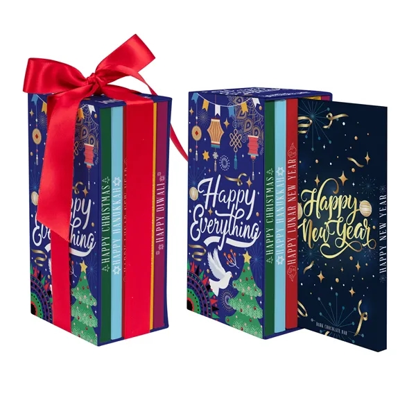 3 oz. Chocolate Bar Bookcase Box... from ASI 44900 NC Custom (CI/Lanco) / Chocolate Inn