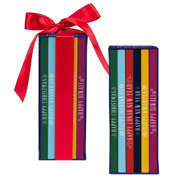 3 oz. Chocolate Bar Bookcase Box... from ASI 44900 NC Custom (CI/Lanco) / Chocolate Inn