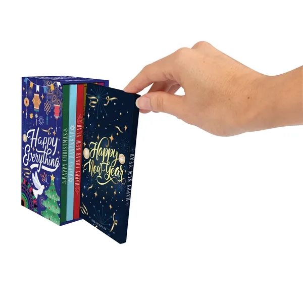 3 oz. Chocolate Bar Bookcase Box... from ASI 44900 NC Custom (CI/Lanco) / Chocolate Inn