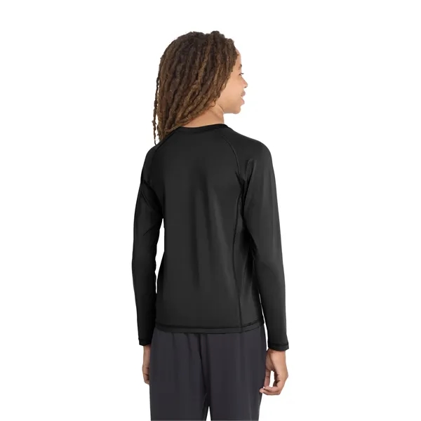 Sport-Tek Youth Long Sleeve Rashguard Tee.... from ASI 84863 SanMar