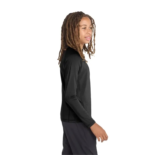 Sport-Tek Youth Long Sleeve Rashguard Tee.... from ASI 84863 SanMar