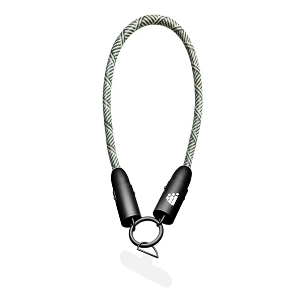 A braided nylon phone strap that doubles as a 60W USB-C... from ASI 34800 Alstar Creations