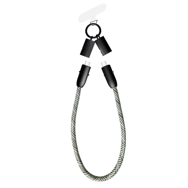 A braided nylon phone strap that doubles as a 60W USB-C... from ASI 34800 Alstar Creations