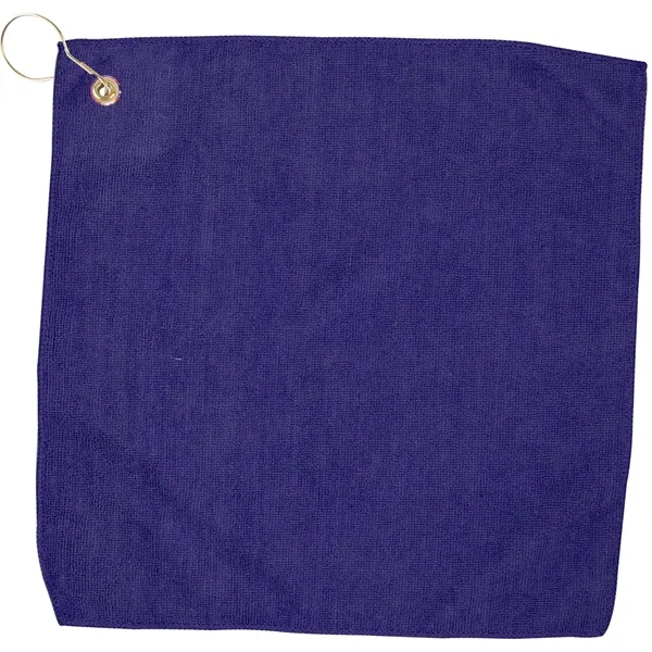 15" x 15" golf towel with a hook and grommet.... from ASI 57653 Gold Bond